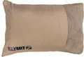 KLYMIT Drift Camping Pillow | Lightweight Travel Head Rest for Sleep Filled with Shredded Memory Foam Reversible Outer Cover for Extended Use Regular Size — Tan