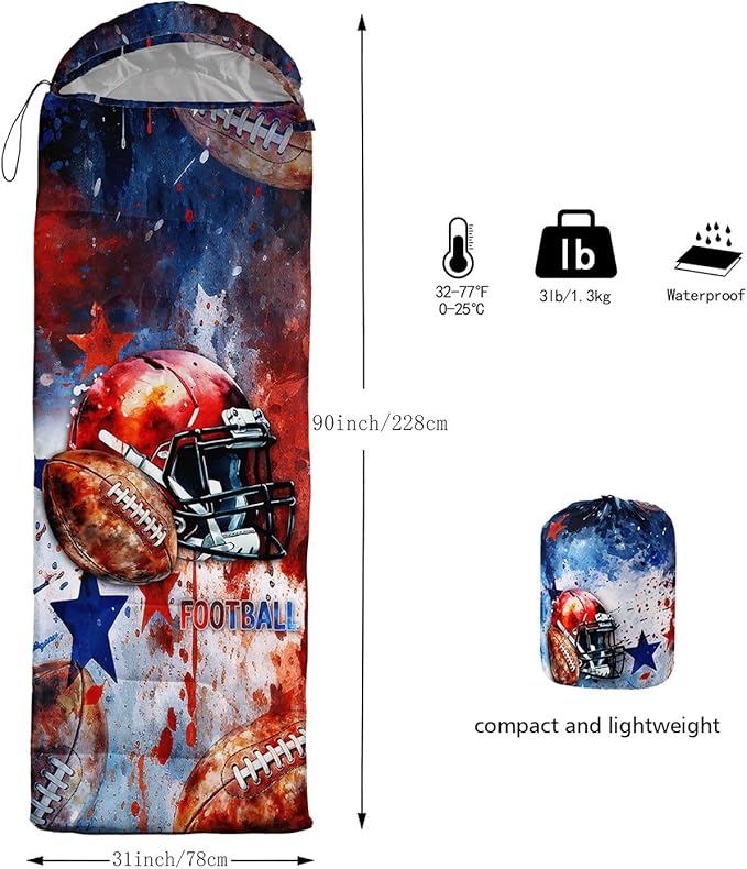 Kids Sleeping Bag for Boys GirlsCheckerboard Cat Print-Lightweight Warm Portable Outdoor Indoor-Waterproof Cold Weather Resistant Sleeping Bag for Camping Hiking