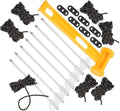 Camping Tent Accessories Set Heavy Duty Tent Stakes Windproof Rope PE Hammer and Storage Bag for Outdoor Camping and Hiking