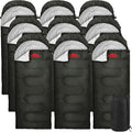 Trail Maker Bulk Sleeping Bags Mummy Style (10 Pack)32 Degree Cold Weather Hooded Sleeping Bags for Adults Homeless Camping Indoors Outdoors