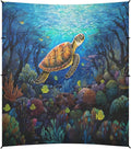 Camping Sun Shelters Turtle Swimming in The Sea Beach Canopy 126 * 110.2in
