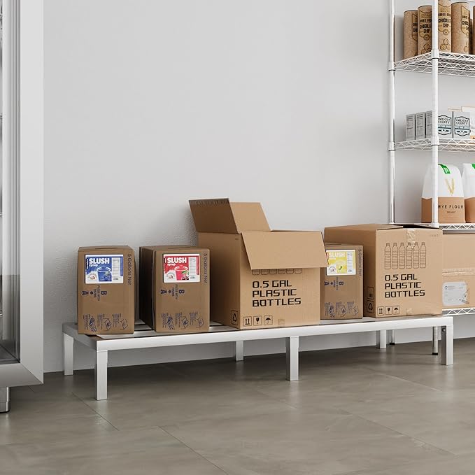 60 x 20 | 8 Off The Floor Aluminum Dunnage Rack | 1200 Lbs Capacity