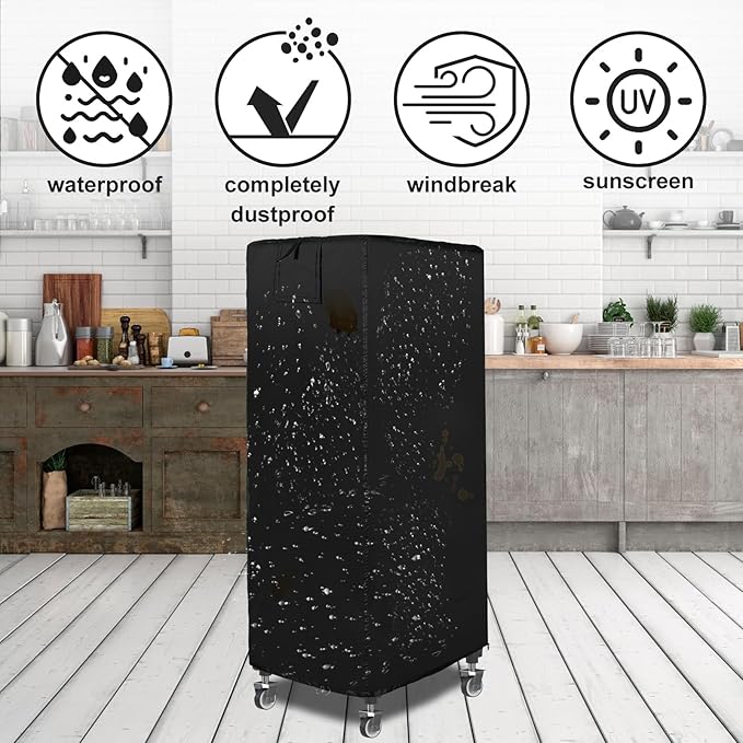 Black 20tier Sheet Pan Rack/Bun Pan Rack Cover With Vents 23X28X64 Bakery Single Rack Covers Waterproof and Dustproof