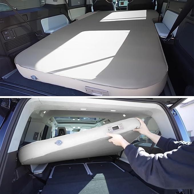 Air Mattress Compatible with R1S Camping Bed Rear Trunk Inflatable Bed Cushion Mattress fit for Rivian with Electric Pump for R1S Accessories
