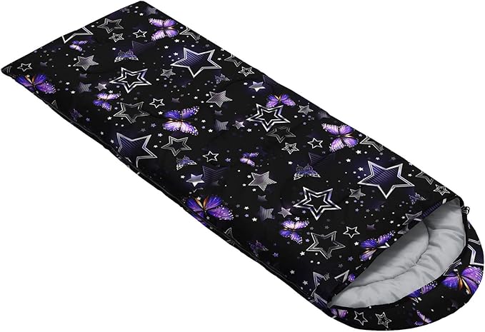Kids Sleeping Bag for Boys GirlsBohemian Cowboy Print-Lightweight Warm Portable Outdoor Indoor-Waterproof Cold Weather Resistant Sleeping Bag for Camping Hiking