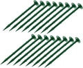 100Pcs Plastic Garden Stakes Durable Lawn Ground Pegs for Tent Fixing Securing Ground Landscape Outdoor Stakes for Gardening Use