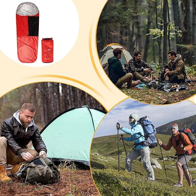 Sleeping Bag Sack Thermal Sleeping Bag Cover 220x80cm Outdoor Bedding Storage Durable Nylon Material with Water-Resistant Finish Backpacking Camping Gear Winter Hiking Survival Use for Adventure