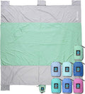 Seaview 180° Beach Blanket Waterproof Sandproof Extra Large 6x7 Sand Free Beach Mat for 1-6 Adults Oversized Outdoor Blanket with 4 Sand Pockets Portable Lightweight Packable - Picnic Mat