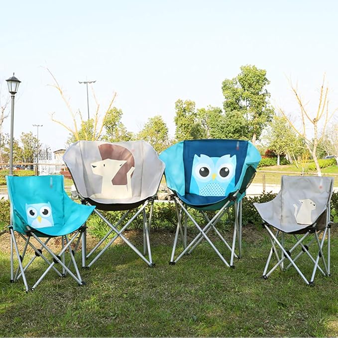 Folding Camping ChairMoon &amp Sun Chairwith Storage Bag600D Oxford FabricUsed for Outdoor Terrace Beach Fishing(Size:2) ()