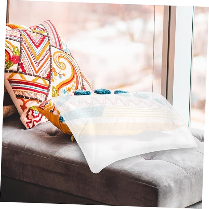 Mobestech 2pcs Camping Accessories Bolster Pillow Portable Inflatable Pillow Insert for Outdoor Travel Car Plane