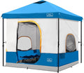 KAMPKEEPER 6 Person Camping Tent 10x10 Pop Up Canopy Tent with Camping Inner Tent Converts 10'x10' Straight Leg Canopy into Camping Tent–Fully Vented Roof(Canopy &amp Frame Included)