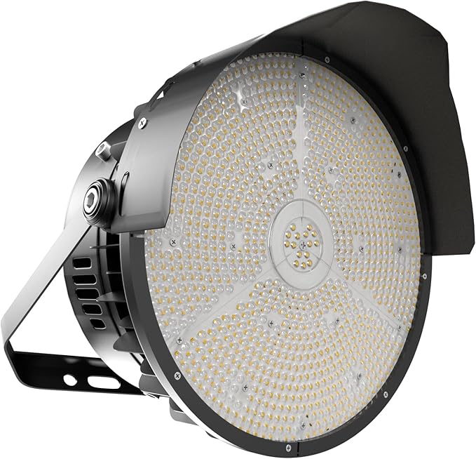 Lightdot 600W LED Stadium Lights with Reflector (Reduce Light Loss Can Be Removed) 100-277V 90000Lm Commercial LED Sport Lights