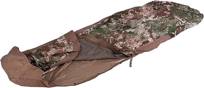 Mil-Tec Trilaminate Durable Waterproof Lightweight Breathable Tactical Outdoor Camping Hiking Generous Cut Sleeping Bag Cover with Zip Closure | Suitable for Various Sleeping Bags