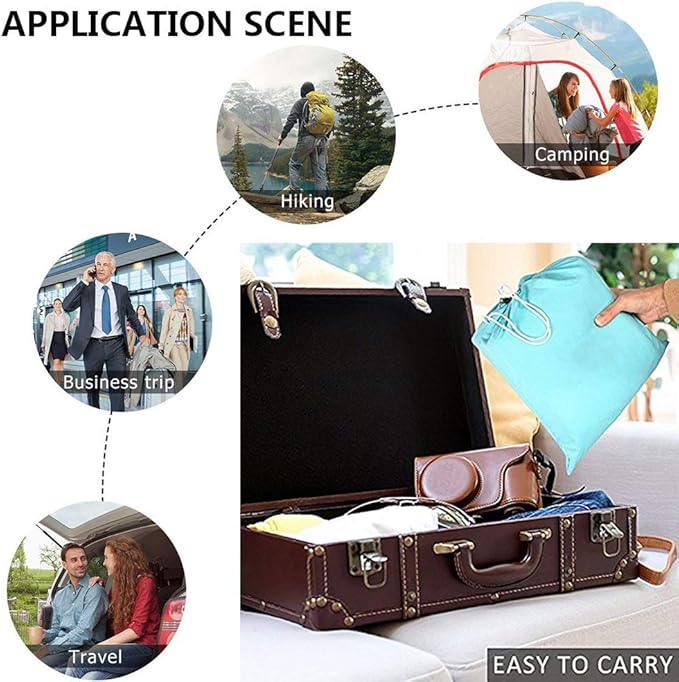 Sleeping Bag Liner Lightweight Portable Soft Travel and Camping Sheet with Compact and Carry Bag for Travel Hotel
