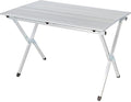 Camco Aluminum Roll-Up Table with Carrying Bag | Lightweight &amp Easy-to-Carry | Comfortably Sits 4-6 People | Ideal for Tailgating Camping The Beach Parties &amp More (51892)