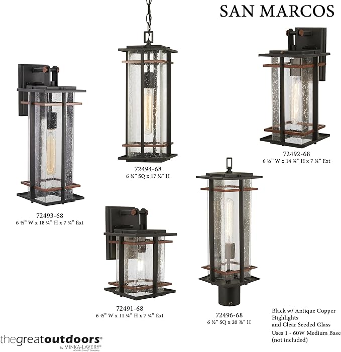 Minka Lavery The Great Outdoors 72491-68 - Wall Sconces Outdoor Lighting