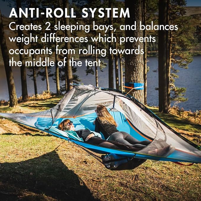 Tentsile Flite+ V3 Lightweight Camping Tent Hammock Portable Treehouse for Backpackers Backyards Nature Lovers Designed in The UK