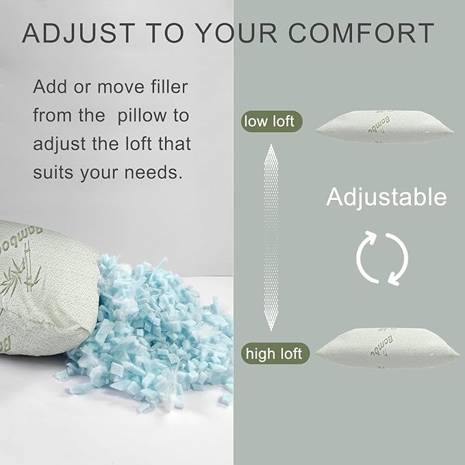 3 Pack Camping Pillow for SleepingShredded Memory Foam Travel Pillow Compact &amp Packable with Storage BagSoft CoverSmall Pillow for Backpacking Hiking Gear &amp Accessories