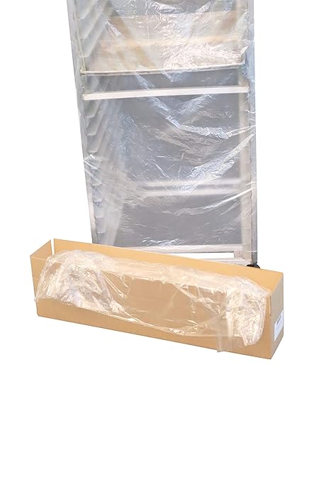 Double Disposable Rack Covers Heavy Duty Bun Rack &amp Food Cover 41” X 30” X 77” for Industrial &amp Commercial Use 150 Bags Per Roll