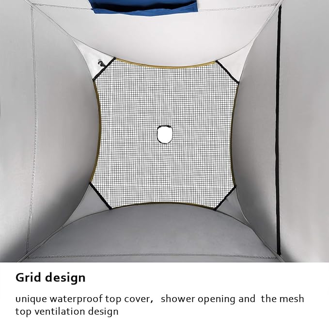 ROPODA Pop Up Tent 83inches x 48inches x 48inches Upgrade Privacy Tent Porta-Potty Tent Includes 1 Removable Bottom 8 Stakes 1 Removable Rain Cover 1 Carrying Bag