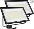 500W LED Flood Lights Outdoor 2 Pack IP66 Waterproof 6000K Daylight White Security Lights Outside Bulb Exterior Wall Lights for Yard Stadium Garden