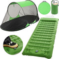Pop up Mosquito Net Tent and Sleeping Pad for Camping One Person Instant Pop up Screen Tent Thick 5 Inch Portable with Pillow for Outdoor Summer Camp Bed Camping Cot