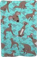 Caroline's Treasures MLM1079TBLT Fawn Italian Greyhound Soft Travel Blanket with Bag Airplane Blanket Indoor Outdoor Camping Blanket for Traveling Picnics Beach Trips Concerts