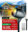 STARTASTIC Solar Christmas Light Show Projector - Laser Outdoor Christmas Projector Lights Covers 600 Sq Ft Wireless with Remote Control Waterproof 5 Modes for House Yard Holiday Party