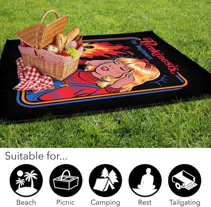 LOGOVISION Steven Rhodes Pyrokinesis Outdoor Blanket for Picnic Beach Camping Park Tailgate 50x60