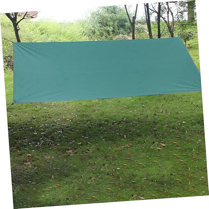Waterproof Outdoor Camping Tent Single Layer Square Canopy Tent UV Protection 4-Corner Design for Backpacking Hiking and Travel