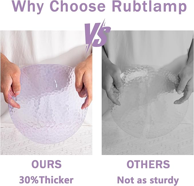 Rubtlamp 60PCS Purple Plastic Plates Purple Disposable Party Plates Heavy Duty Plastic With Hammered Fancy Disposable Platos Include 30 Dinner Plate 30 Cake Plate For Parties Wedding