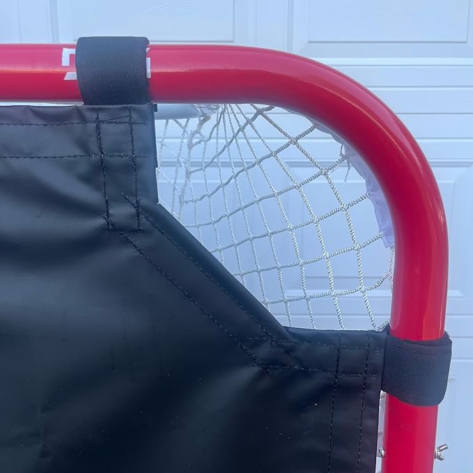 Shooting Tarp – Heavy Duty Vinyl Target for 6x4 Net – Shooter Tutor for Slap and Wrist Shot Training – Home Garage Ice or Driveway – Easy Setup – Made in USA