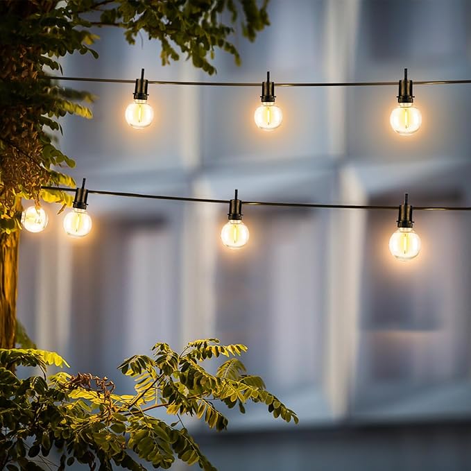 ZJOJO 200FT Outdoor String Lights G40 Globe Outdoor Lights with 100 Shatterproof LED Bulbs 2700K IP65 Waterproof Patio Light String Lights for Outside Backyard Porch Party