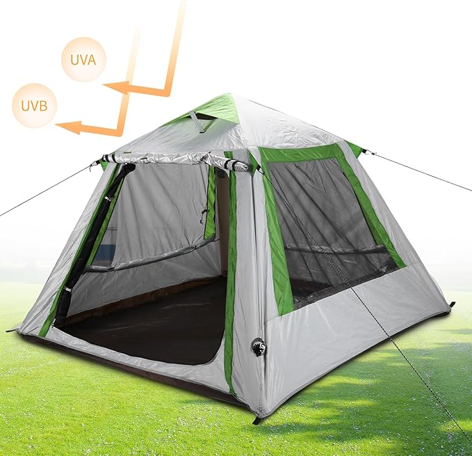 Camping Tent for 2 Person 3 Person Easy Setup Automatic Inflatable Camping Tent Oxford Waterproof Up Tent for Hiking