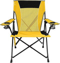 Kijaro Dual Lock Portable Camping Chairs - Versatile Outdoor Folding Sports &amp Lawn Chair - Locks Position Izamal Yellow