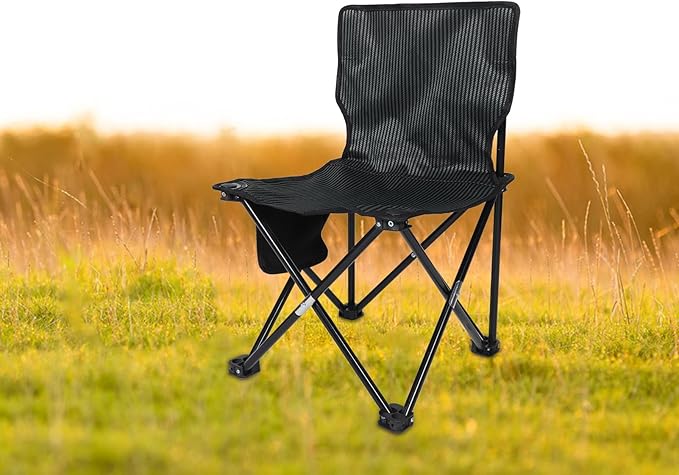 HANABASS 1pc Compact Folding Stool for Outdoor Use Portable Fishing and Camping Chair and Construction for Hiking and Gardening Activities