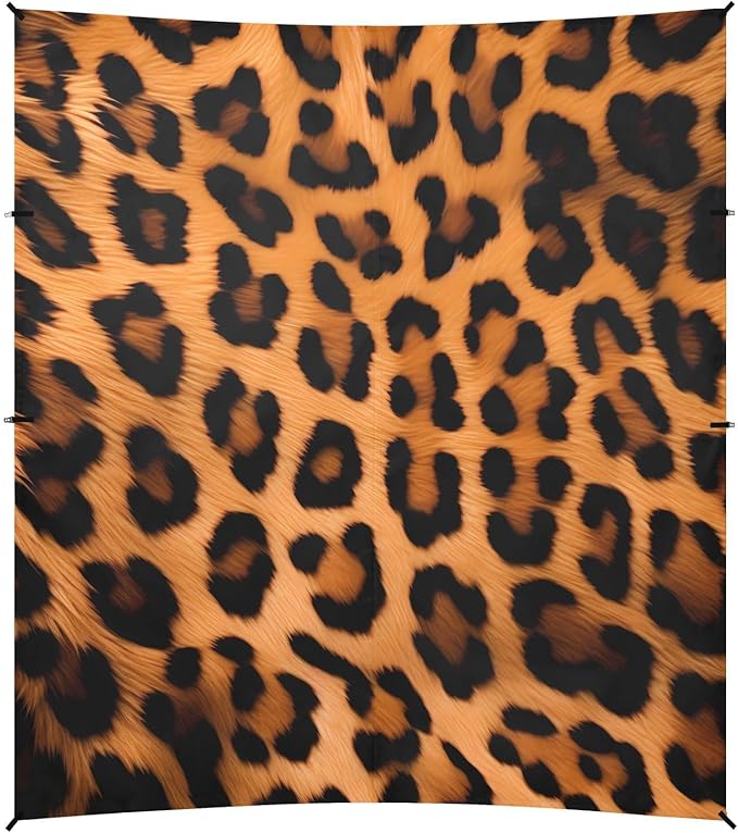 Leopard PrintCamping Sun Shelters 9.2 x 10.5 FT Beach Canopy Tent Sun Shade with Carrying Bag for Camping Trips Fishing Backyard Fun or Picnics 21341200