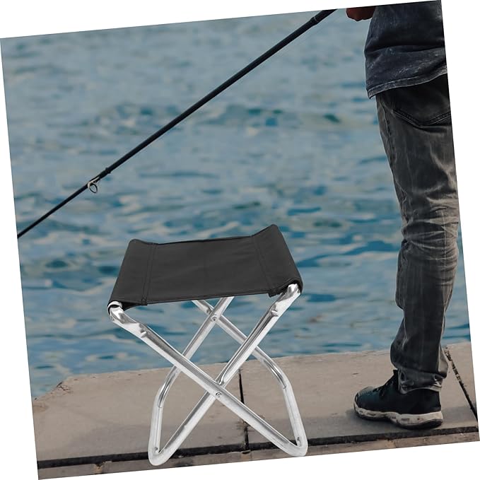 Happyyami Packable Camp Chair Quick Open Portable Aluminum Stool Carry Bag Outdoor Capacity