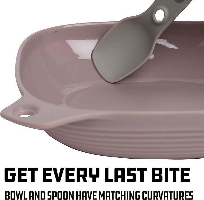 UCO 4-Piece Camping Mess Kit with Bowl Plate and 3-in-1 Spork Utensil Set