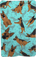 Caroline's Treasures MLM1010TBLT German Shepherd Soft Travel Blanket with Bag Airplane Blanket Indoor Outdoor Camping Blanket for Traveling Picnics Beach Trips Concerts