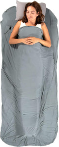 Klymit Nest Sleeping Bag Liner Warm Weather Sleeping Bag Insert Gray XL