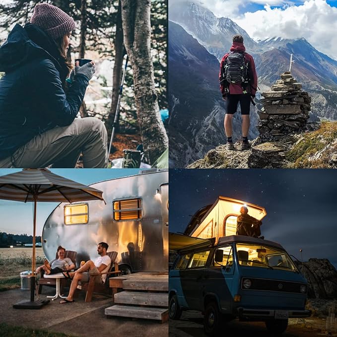 ROCK CLOUD Packable Camping Blanket Ultralight Outdoor Blankets Stadium for Hiking Camp Travel Outside Sports Grey