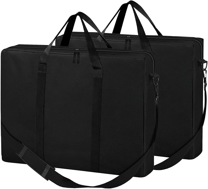 SIRUITON 2Pack Folding Table Storage Bag Fits 6FT Portable 600D WaterProof Carry Bag for Folding Picnic/Camp Tables with Reinforcing Plate &amp Shoulder Strap 36 D x 30 W x4.5 H