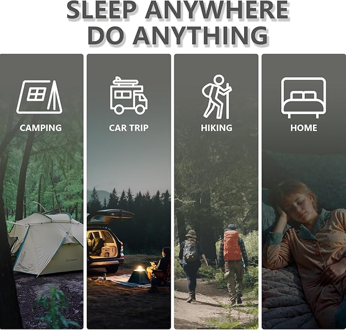 BISINNA Mummy Sleeping Bag for Adults 14-41℉ Cold Weather 3-4 Season Camping Sleeping Bags with Compression Sack for Backpacking Hiking Traveling