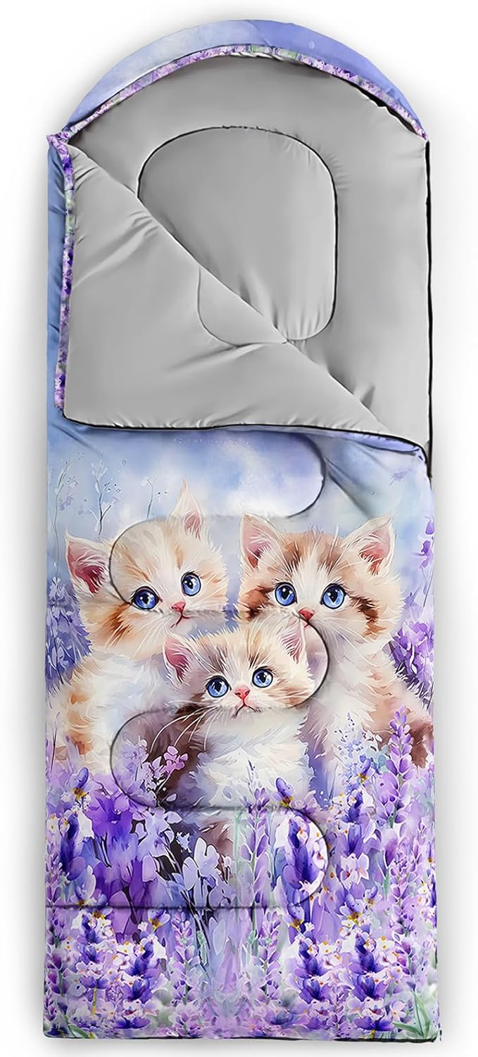 AILONEN Sports Basketball Sleeping Bag for Kids BoysWarm and Cool WeatherLightweightWaterproof Backpacking3D Galaxy Ball Print Sleeping Bag for Camping