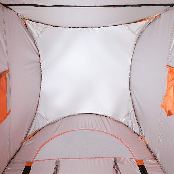 Portable Pop Up Privacy Shower TentInstant Portable Outdoor Rain Shelter with Carry BagCamp Toilet for Hiking &amp BeachLightweight &amp SturdyEasy Set Up (Orange)