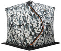 Portable Ice Fishing Tent 3 Person shelter Tent with Windproof Fabric StripsProtect Against Water/Cold Wind 35 Square Feet Insulated Ice Fishing Shelter Area for Ice Fishing
