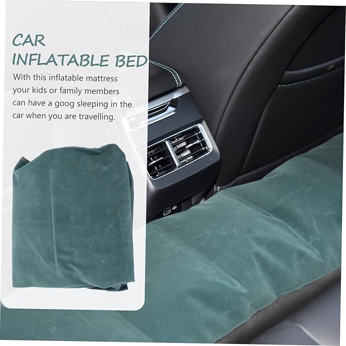 Car Inflatable Air Mattress Lightweight Travel Camping Bed Durable Portable Car Rear Sleeping Pad for SUV Models Random Color