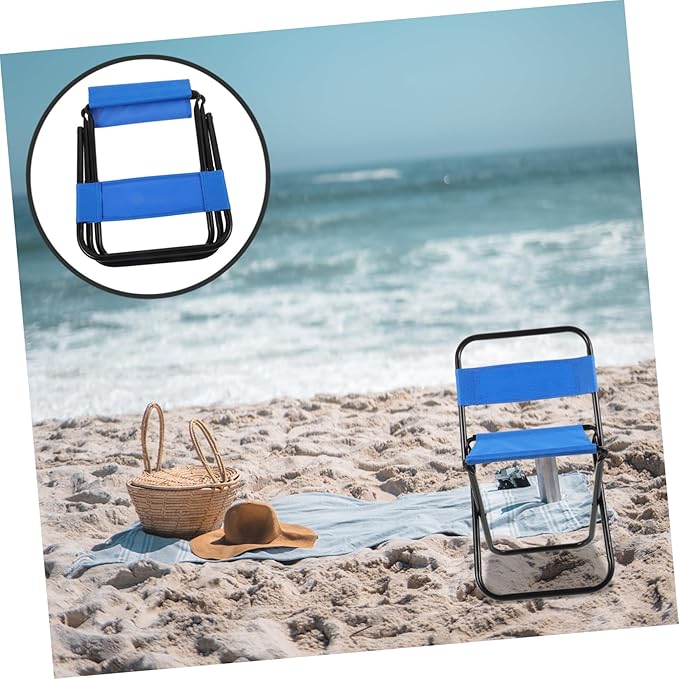 Kisangel Portable Folding Chair for Camping Fishing Outdoor Lightweight Compact Easy to Carry