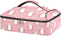 Casserole Carrier Lovely PenguinsInsulated Casserole Carrier for Hot or Cold Food Thermal Lunch Tote for Potluck Parties Picnic Beach Fits 9 x 13 Inches Baking Dish